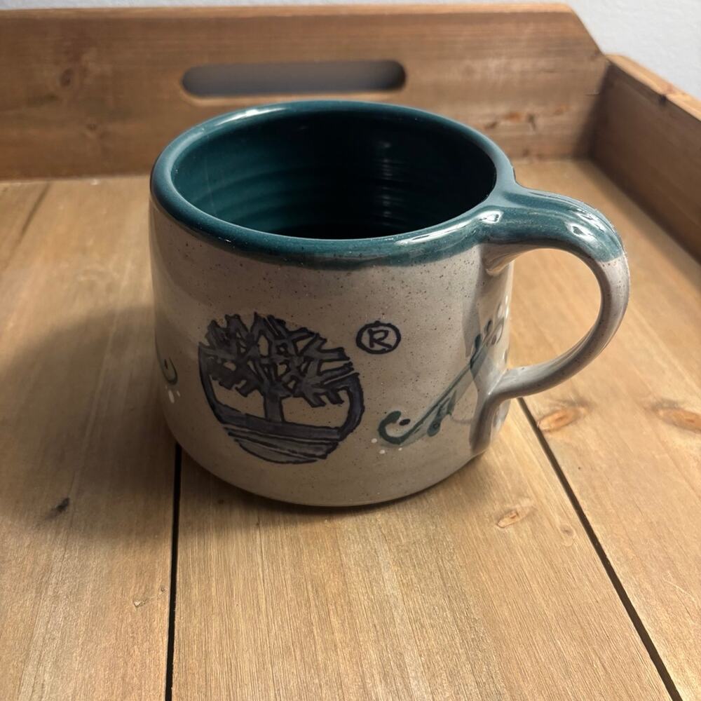 Great Bay Potter Soup Mug Cup 2002 No Hampton, NH Tree of Life Design